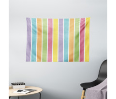 Pastel Summer Funky Wide Tapestry