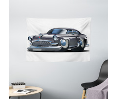 Retro Design Asymmetric Wide Tapestry