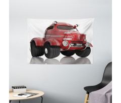 Realistic Kids Toy Design Wide Tapestry