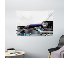 Old Fashioned Automobile Wide Tapestry