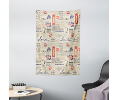 Newspaper Kiss Marks Tapestry