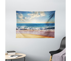 Summer Day Coast and Sea Wide Tapestry