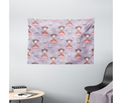 Princess Cups Wide Tapestry