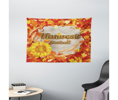 Festival Autumn Leaves Wide Tapestry
