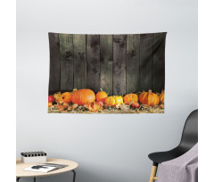 Thanksgiving Pumkins Wide Tapestry