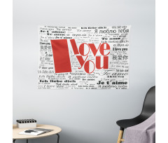 Newspaper Words Wide Tapestry