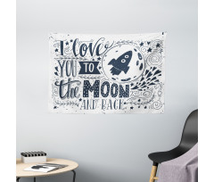 Celestial Concept Wide Tapestry