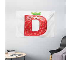 Ripe Fresh Fruit Theme Wide Tapestry