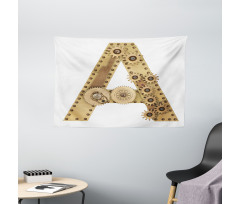 Steampunk Capital Wide Tapestry