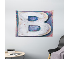 Printing Old B Wide Tapestry