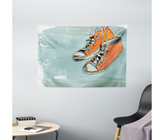 Vintage Punk Sport Shoes Wide Tapestry