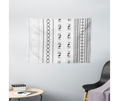 Eastern Style Vertical Stripes Wide Tapestry