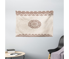 Geometrical Swirls Lines Wide Tapestry