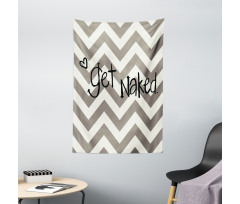 Get Naked Heart Zig Zag Tapestry