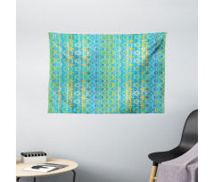 Zigzag Aztec Design Wide Tapestry