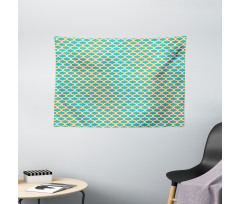 Seventies Retro Form Wide Tapestry