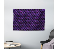 Squares and Triangles Wide Tapestry
