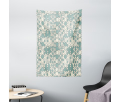 Pale Toned Lattice Tapestry