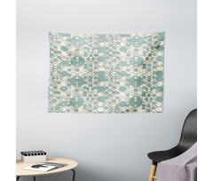 Pale Toned Lattice Wide Tapestry