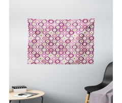 Doodle Style Leaf Wide Tapestry