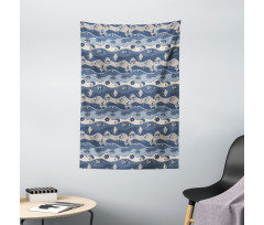 Cartoon Aquarium Tapestry