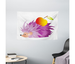 Abstract Animal Apple Wide Tapestry
