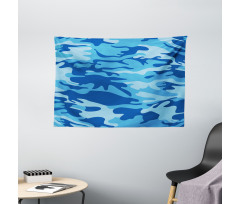 Aquatic Abstract Wide Tapestry
