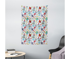 School Student Supplies Tapestry