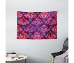 Natural Lilac Pattern Wide Tapestry
