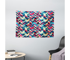 Hipster Zigzag Chevron Wide Tapestry