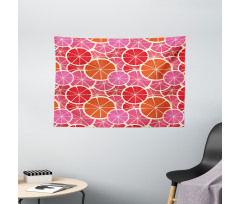 Funky Grapefruit Citrus Wide Tapestry