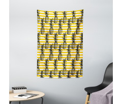 Modern Pineapple Motif Tapestry