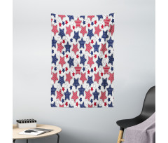 Star with Flags Tapestry