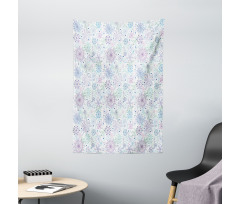 Pastel Snowflakes Joyful Tapestry