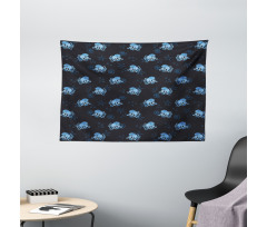 Ocean Inhabitants Wide Tapestry