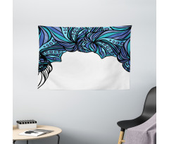 Abstract Marine Pattern Wide Tapestry