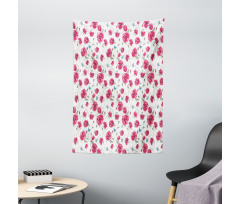 Poppy Flora Blossoms Tapestry