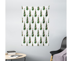 Xmas Tree Pattern Tapestry