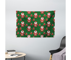 Santa Claus Present Wide Tapestry