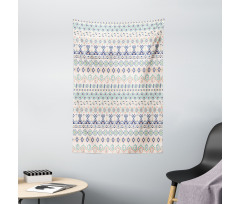 Aztec Motifs Squares Tapestry