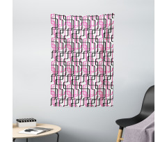 Wavy Lines Funky Tapestry