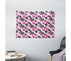 Old Fashioned Blooming Wide Tapestry