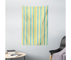 Summer Stripes Dots Tapestry