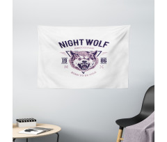 Roaring and Angry Animal Wide Tapestry