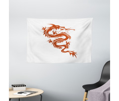 Fantasy Fiery Character Art Wide Tapestry