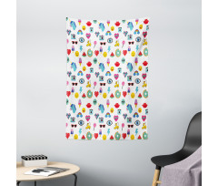 Pop Art Style Watermelon Tapestry