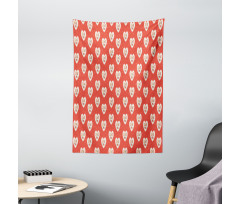 Hipster Hearts Valentines Tapestry