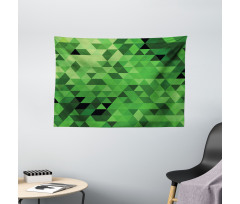 Triangles Abstract Mosaic Wide Tapestry