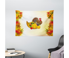 Cornucopia and Poultry Wide Tapestry