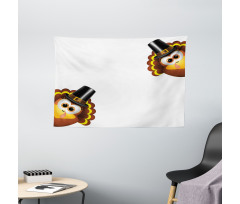 Funny Poultry Animal Wide Tapestry